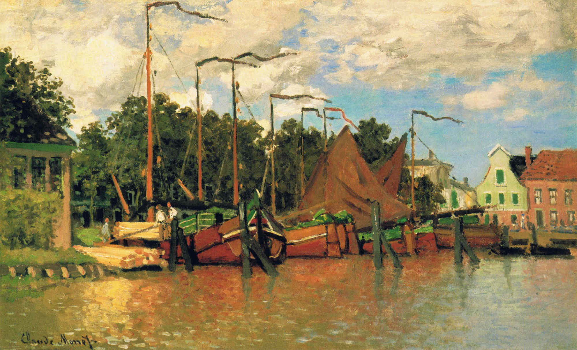 Boats at Zaandam 1871